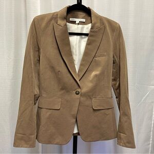 Veronica Beard Linen Tan Farley Dickey Jacket | Size 2